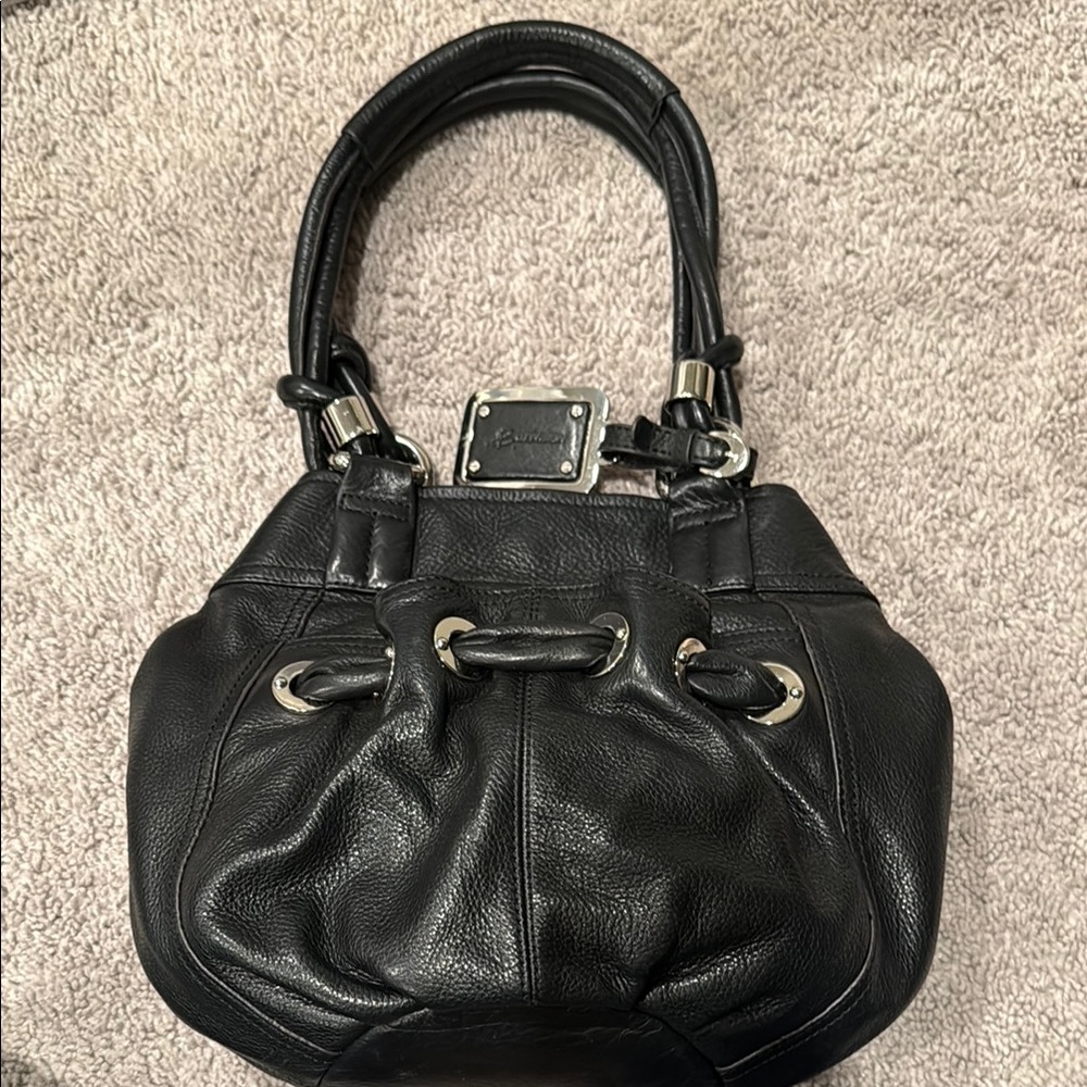 Black Leather Handbag